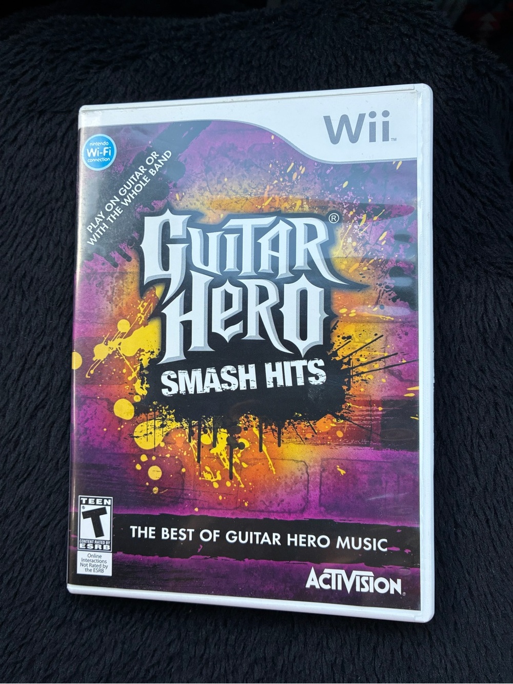 Guitar Hero Smash Hits for Wii - Purple/Yellow Cover - BOX ONLY